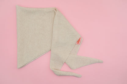 Dreieckstuch aus 100% Kaschmir - pearl
